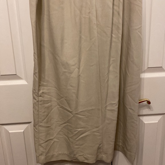 Bridgewater Studio size 14W khaki colored wrap style maxi skirt - Picture 6 of 7